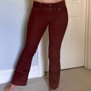 London Jean Velvet Flare Pants